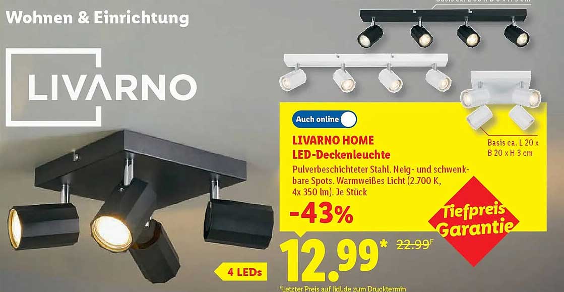 LIVARNO HOME LED-Deckenleuchte