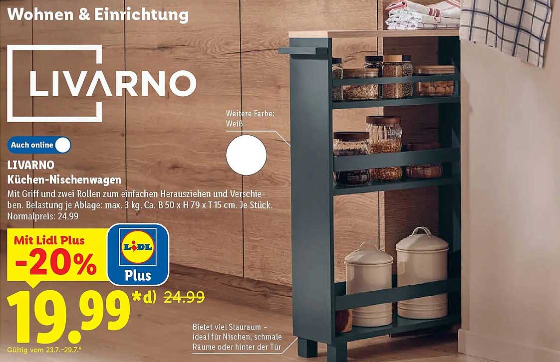 LIVARNO Küchen-Nischenwagen