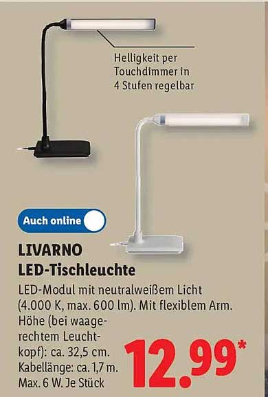 LIVARNO LED-Tischleuchte