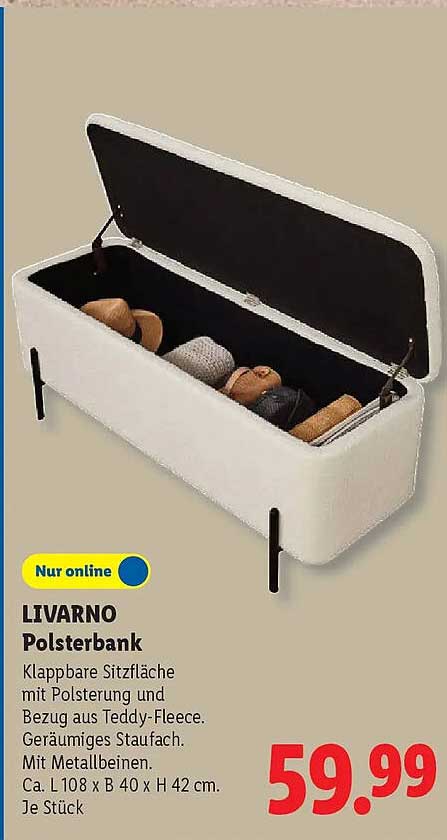 LIVARNO Polsterbank