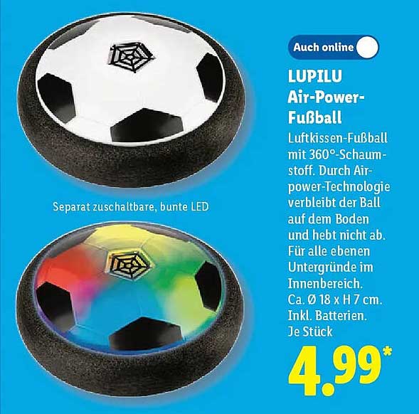 LUPILU Air-Power-Fußball