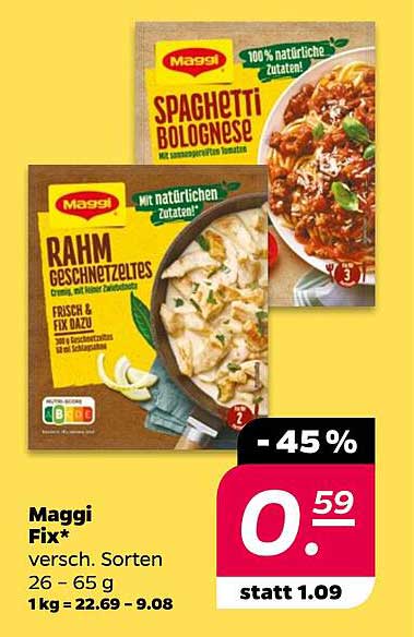 Maggi Fix* versch. Sorten