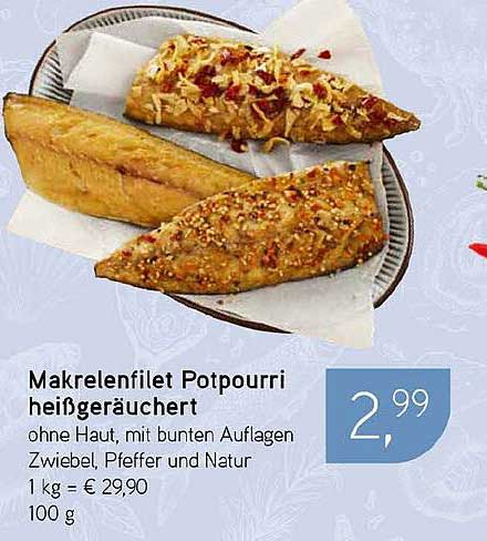 Makrelenfilet Potpourri heißgeräuchert