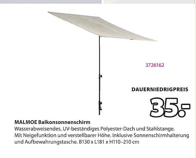 MALMOE Balkonsonnenschirm