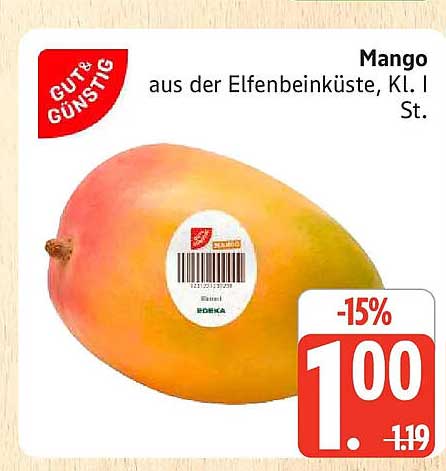 Mango aus der Elfenbeinküste, Kl. I St.
