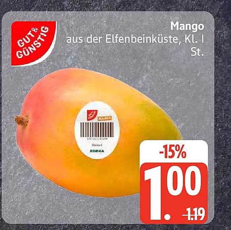 Mango aus der Elfenbeinküste, Kl. I St.