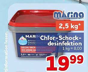 Marin Chlor-Schock-desinfektion