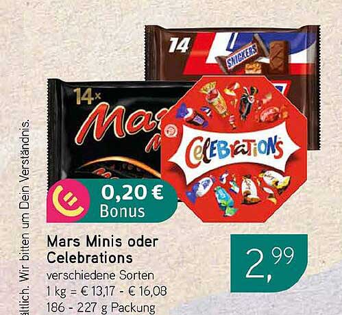 Mars Minis oder Celebrations