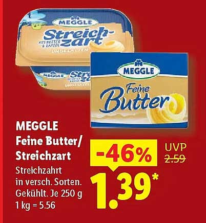 MEGGLE Feine Butter/ Streichzart