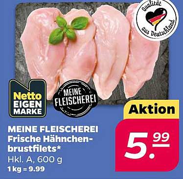 MEINE FLEISCHEREI Frische Hähnchen-brustfilets*