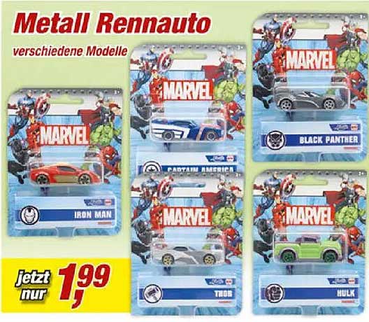 Metall Rennauto verschiedene Modelle
