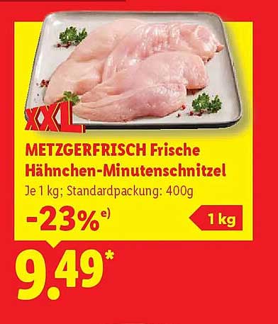 METZGERFRISCH Frische Hähnchen-Minutenschnitzel