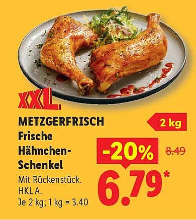 METZGERFRISCH Frische Hähnchen-Schenkel