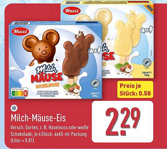 Milch-Mäuse-Eis