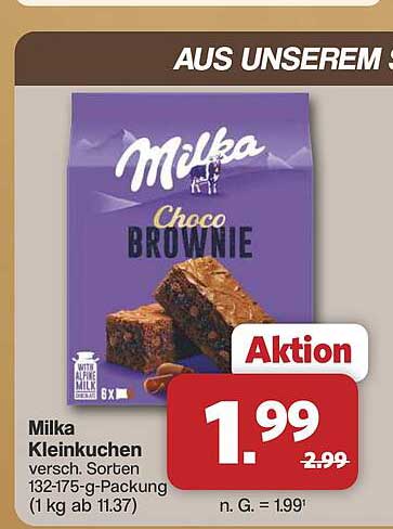 Milka Kleinigkeiten versch. Sorten 132-175-g-Packung (1 kg ab 11.37)