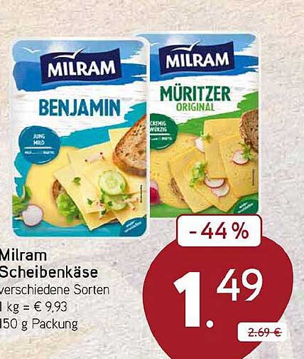 Milram Scheibenkäse verschiedene Sorten