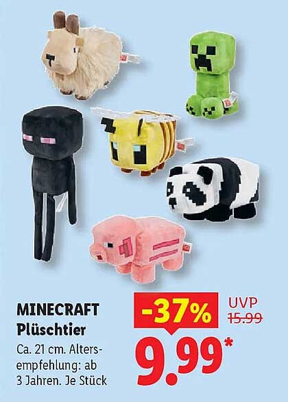 MINECRAFT Plüschtiere