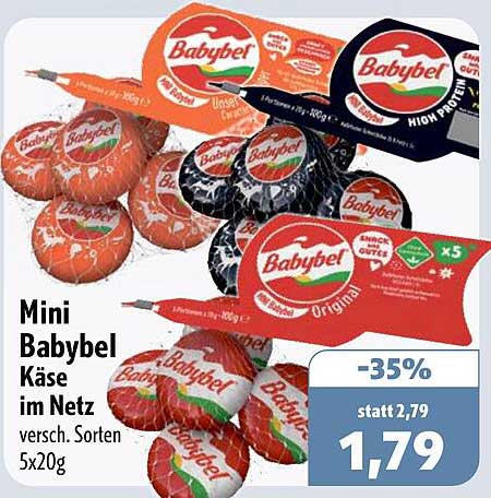 Mini Babybel Käse im Netz