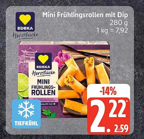 Mini Frühlingsrollen mit Dip