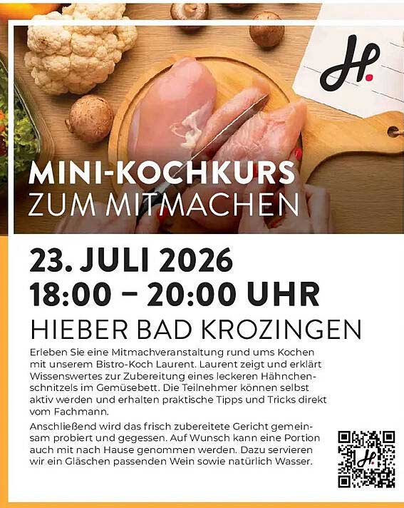 MINI-KOCHKURS ZUM MITMACHEN