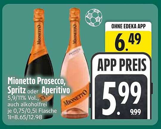 Mionetto Prosecco, Spritz oder Aperitivo