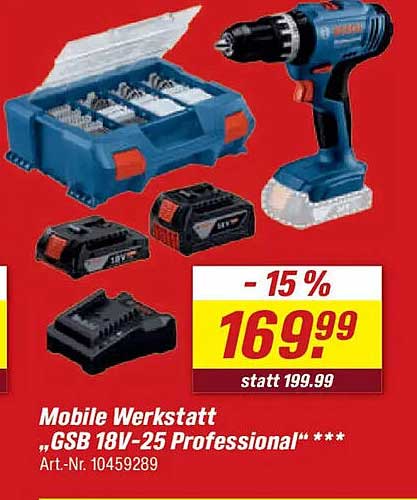 Mobile Werkstatt „GSB 18V-25 Professional“ ***