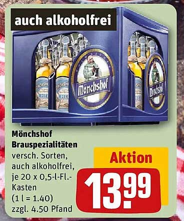 Mönchshof Brauspezialitäten