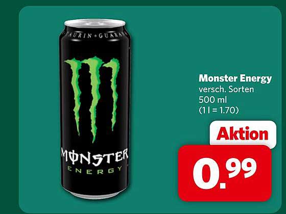 Monster Energy versch. Sorten 500 ml (1 l = 1.70)
