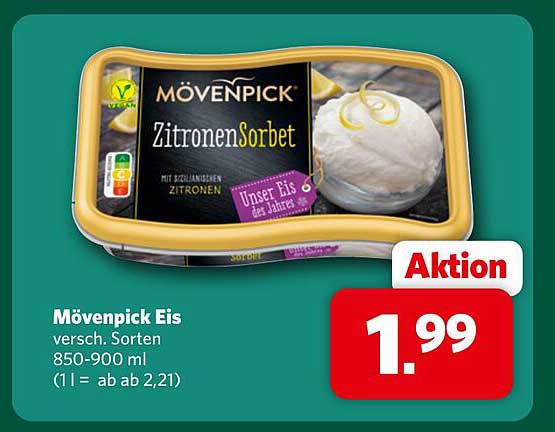 Mövenpick Eis versch. Sorten 850-900 ml
