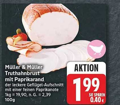 Müller & Müller Truthahnbrust mit Paprikarand
