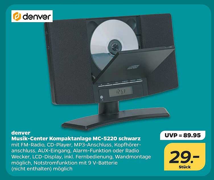 Musik-Center Kompaktanlage MC-5220 schwarz