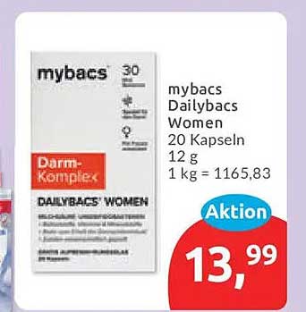 mybacs Dailybacs Women 20 Kapseln 12 g 1 kg = 1165,83