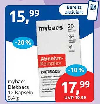 mybacs Dietbacs 12 Kapseln 8,4 g
