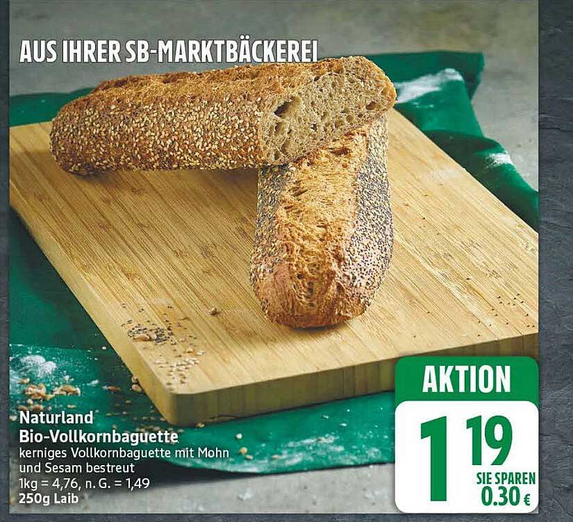 Naturland Bio-Vollkornbaguette