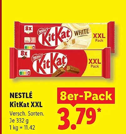NESTLÉ KitKat XXL 8er-Pack