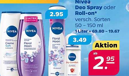 Nivea Deo Spray oder Roll-on*