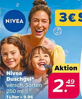 Nivea Duschgel* versch. Sorten 250 ml 1 Liter = 9.96