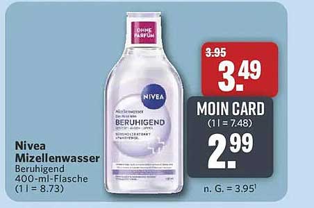 Nivea Mizellenwasser Beruhigend 400-ml-Flasche (1 l = 8.73)