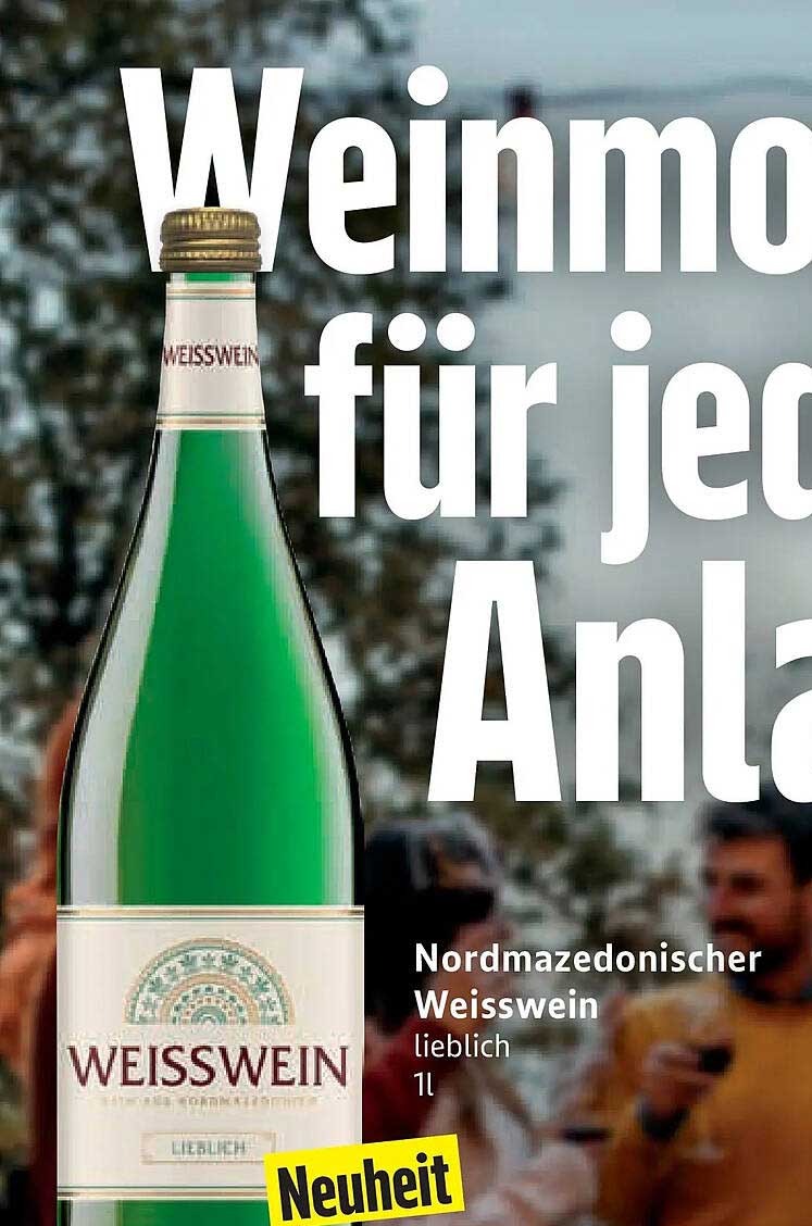 Nordmazedonischer Weisswein lieblich 1l