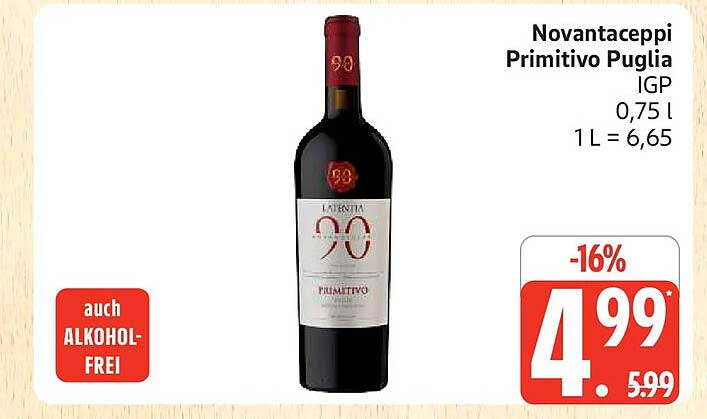 Novantaceppi Primitivo Puglia IGP