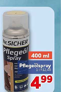 Nr. SICHER Pflegeöl Spray 400 ml