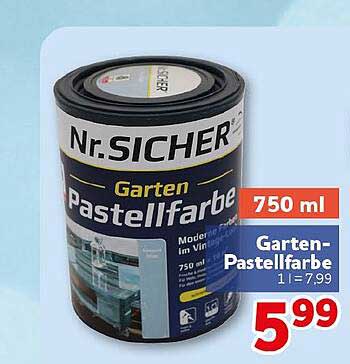 Nr.SICHER Garten Pastellfarbe 750 ml