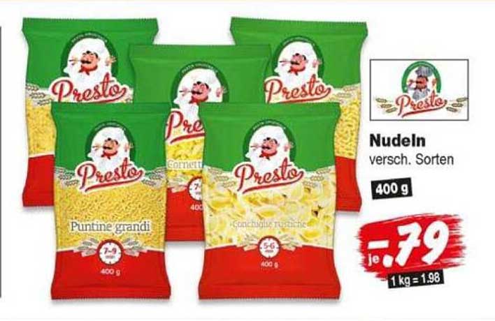 Nudeln versch. Sorten