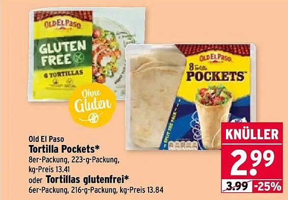 Old El Paso Tortilla Pockets*