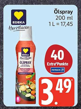 Ölspray 200 ml 1 L = 17,45