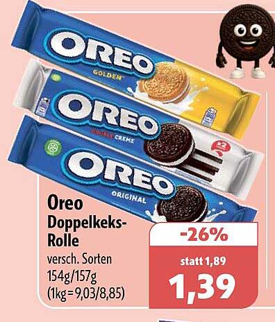 Oreo Doppelkeks-Rolle