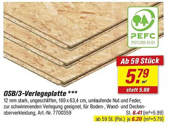 OSB/3-Verlegeplatte ***
