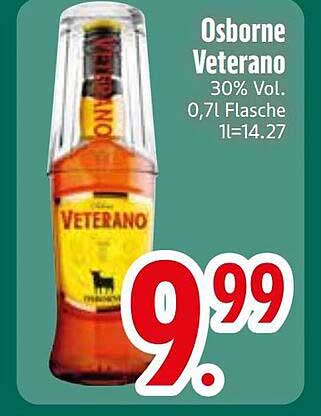 Osborne Veterano 30% Vol. 0,7l Flasche 1l=14.27