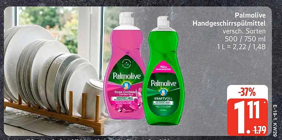 Palmolive Handgeschirrspülmittel versch. Sorten 500 / 750 ml