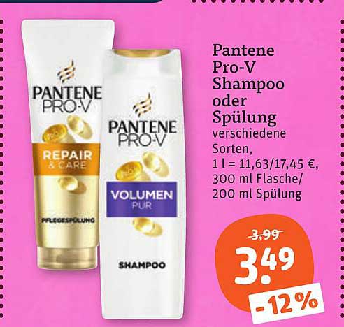 Pantene Pro-V Shampoo oder Spülung